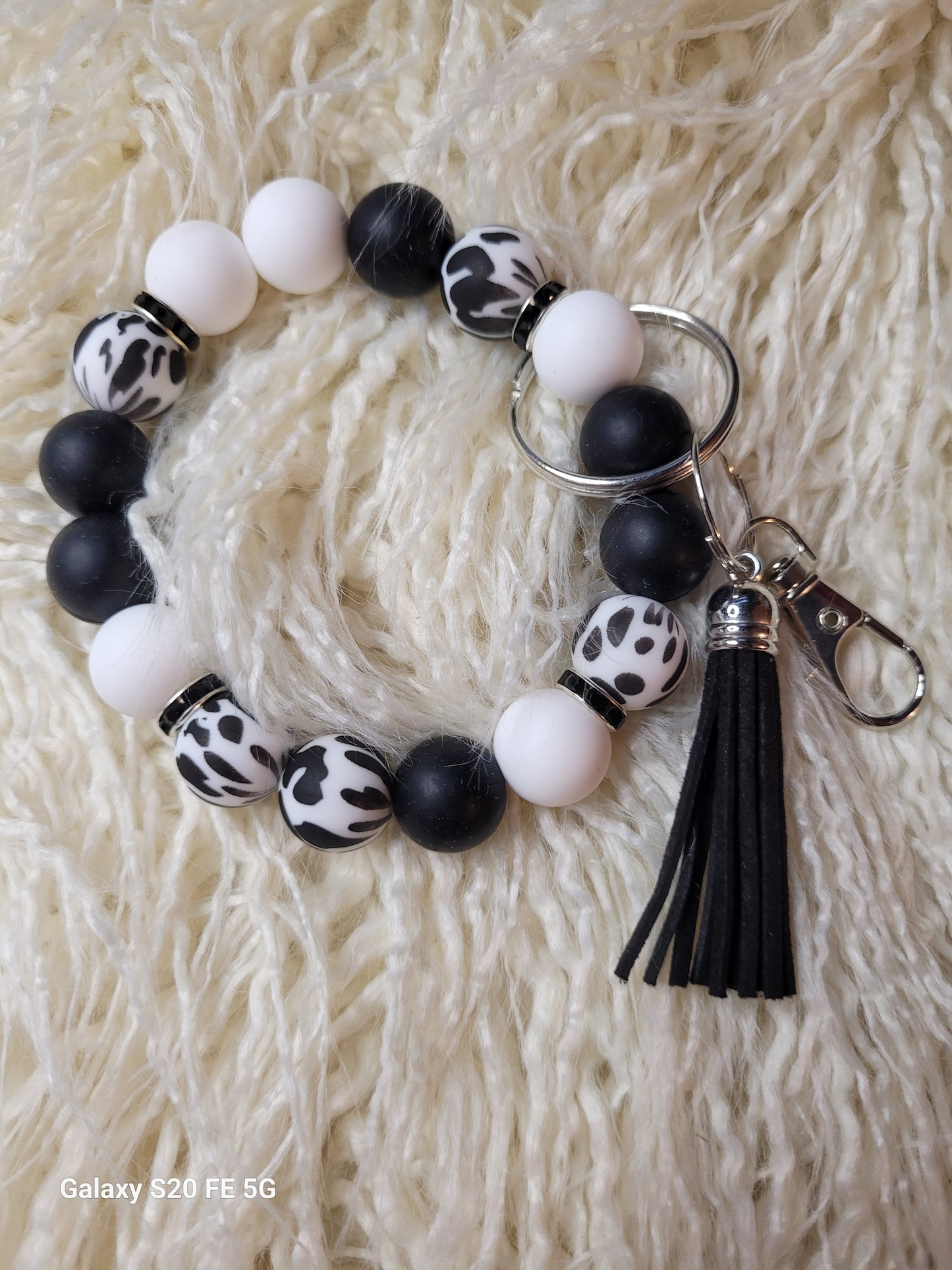 Wristlet Keychain zebra prints
